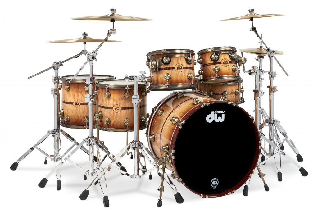 DW Drum Workshop 50th Anniversary Drum Set in Burnt Toast Burst Lacquer