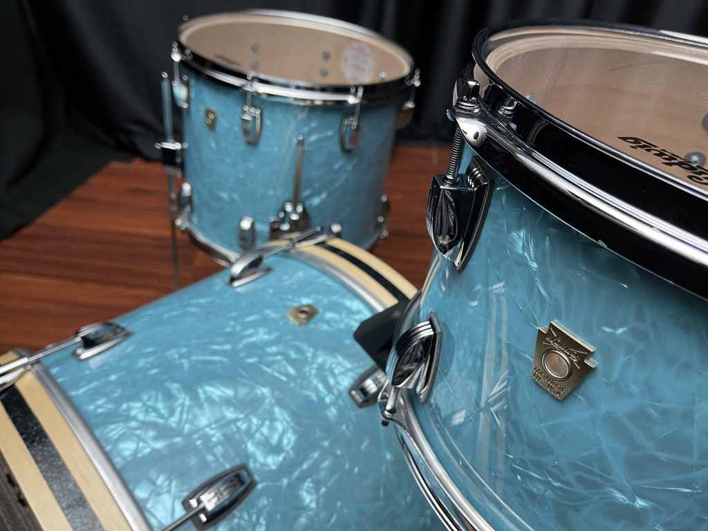 Ludwig Stingray 12, 14, 20 Glacier Blue kit top view