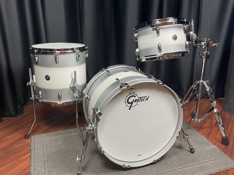 Gretsch Drums USA Brooklyn 8x12, 14x14, 14x20 Silver Mist Duco Set