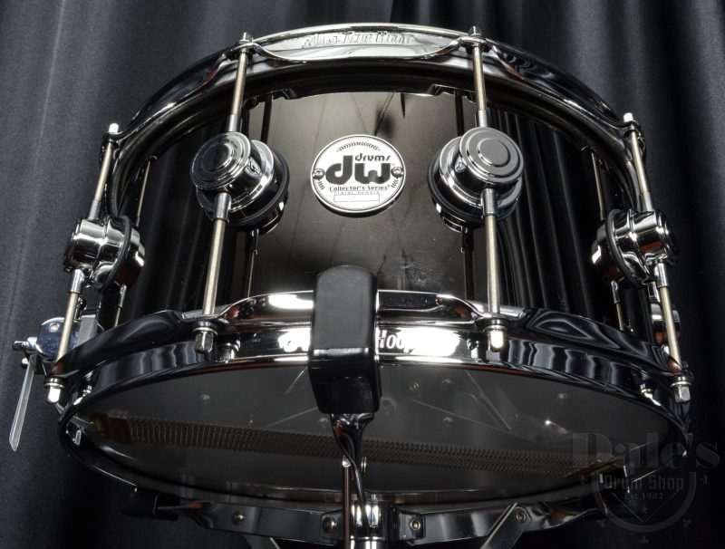 DW Drums Collector's Series 6.5x14 Black Nickel Over Brass Snare Drum with Chrome