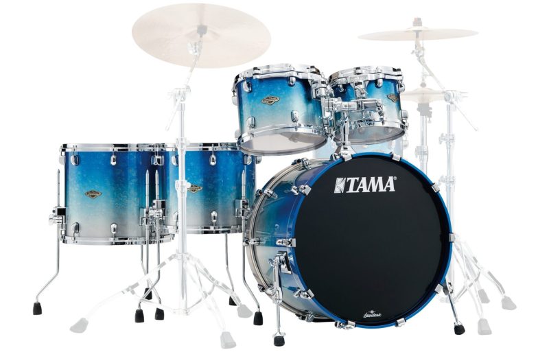 TAMA Drums Starclassic Walnut Birch Molten Blue Ice Fade 5pc Kit WBS52LS MBI