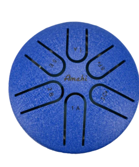 Amahi Blue Steel 3 in. Tongue Drum With Gig Bag Nice Gift