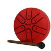 Amahi Red Steel 3 in. Tongue Drum With Gig Bag Nice Gift