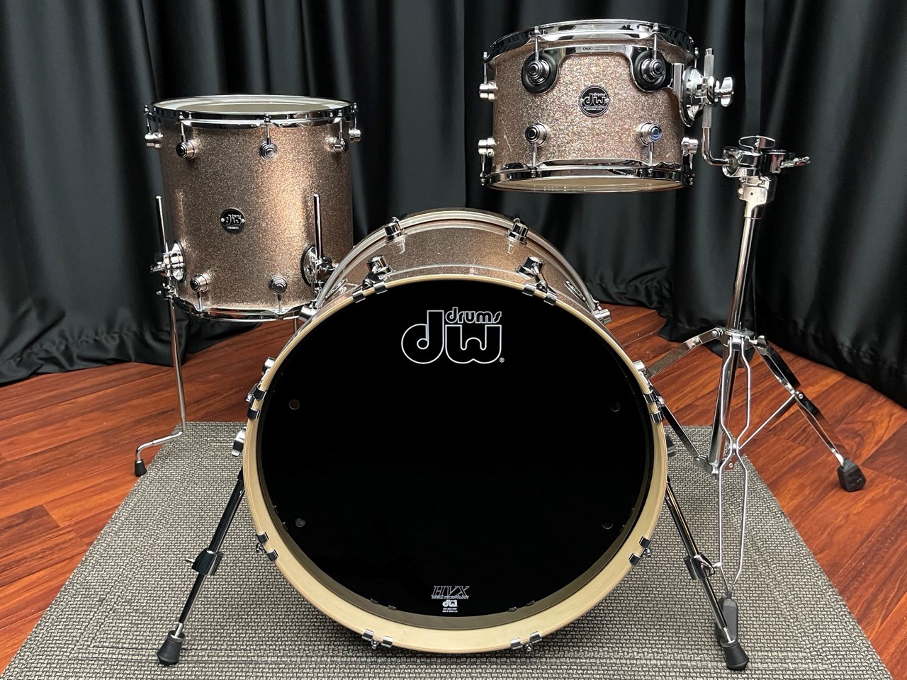 Drum Workshop Performance Series Drum Set Maple Bermuda Sparkle 12, 14, 20 Kit - Image 3