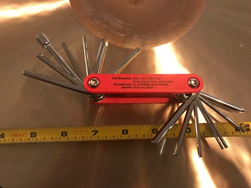 Drums GrooveTech GTDMT1 Drummer Multi-tool key hex wrenches Great Gift