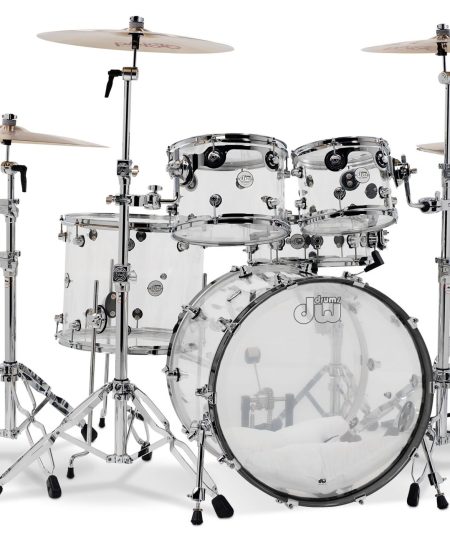 Drum Workshop Design Series DW 4pc Clear Acrylic set DDAC2214CL