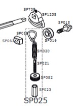 Alternative view of DW Pedal Parts DWSP021 10-32 Threaded Rod For Spring Tension Adjust