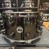 DW Used Collector's 8x14 Black Nickel Brass Snare Drum With Black Hardware