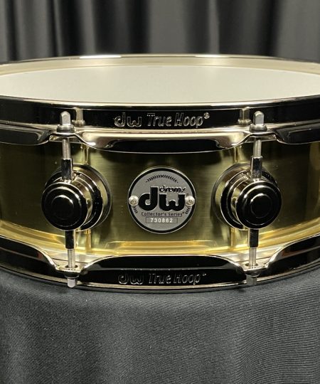 DW Drums Bell Brass 4x14 Collector's Snare with Nickel Hardware