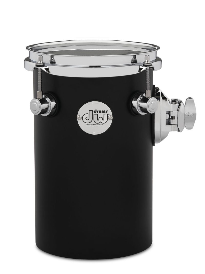 DW Design Series RataTom Acrylic Drum 10x6 Black Satin With TB12
