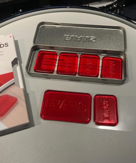 Alternative view of Evans EQ Pods 7pc Drum Dampeners With Metal Case EQPODS