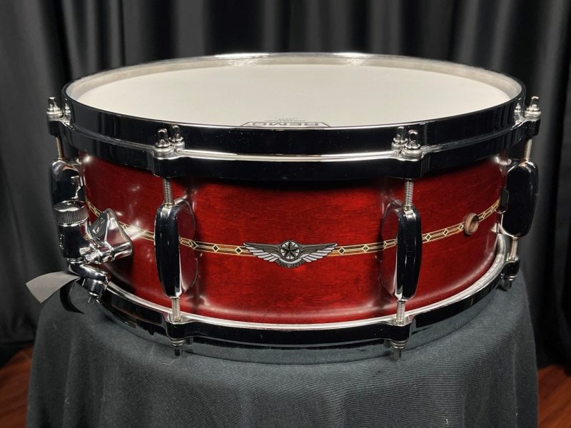 Tama Star Maple Used 5.5 x 14 Snare Drum Satin Burgundy Red