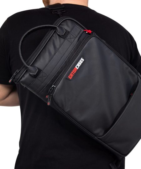 Gator Deluxe Drum Stick Bag Faux Black Leather