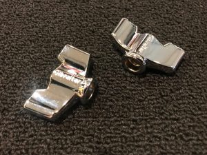 Gibraltar Hardware Parts 2 Pack 8mm Chrome Wing Nuts