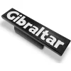 Gibraltar Clip-On Logo For Drum Racks Black and White