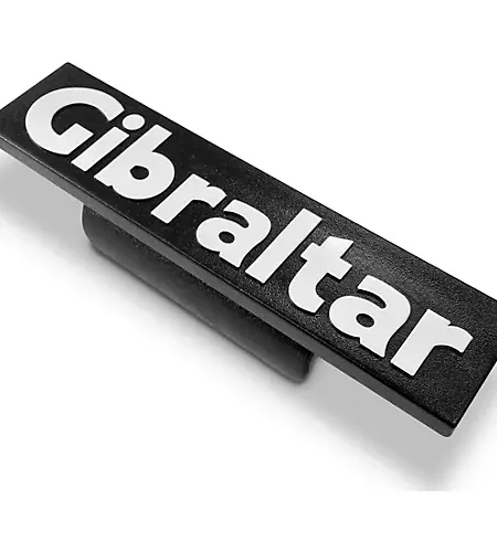 Gibraltar Clip-On Logo For Drum Racks Black and White