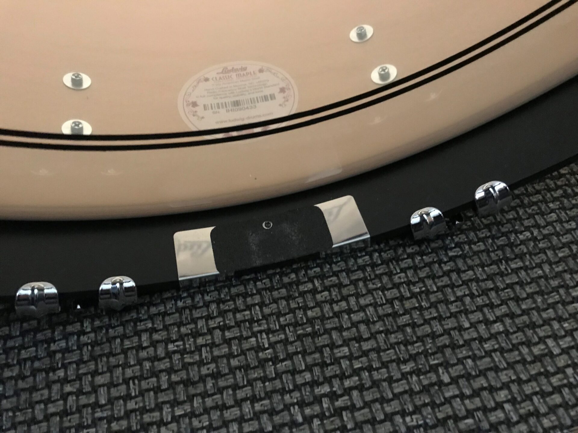 Ludwig Used Drums Sets USA Classic Maple Green Sparkle 13, 16, 24 Kit - Image 5