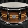 Gretsch Full Range 6.5x14 Walnut Snare Drum With Maple Inlays