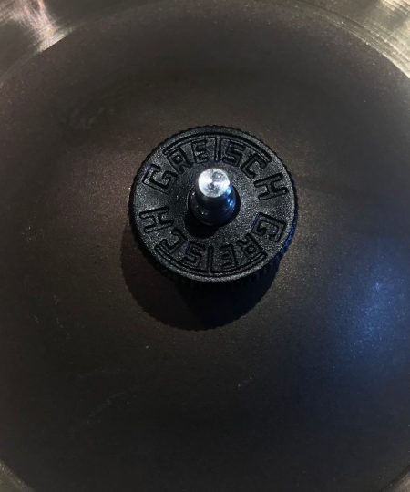Gretsch Drums Parts Logo Black Round Cymbal Topper Wing Nut