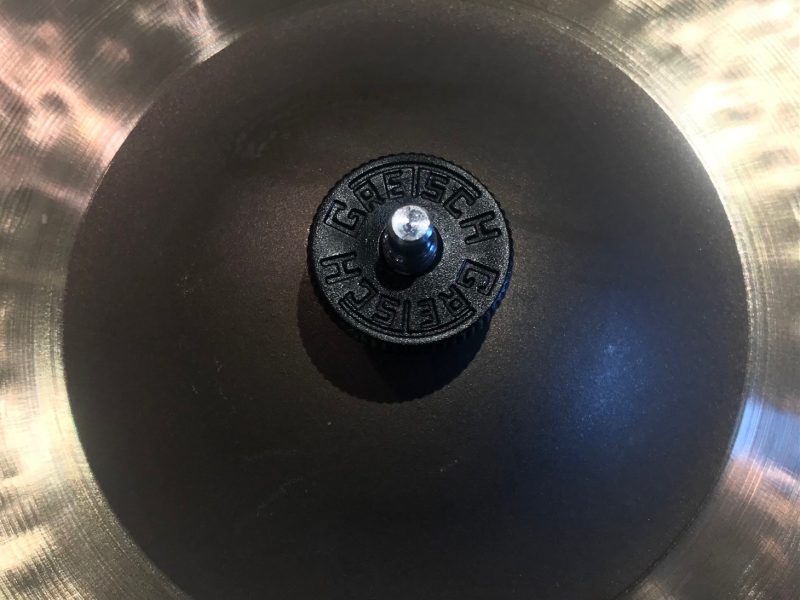 Gretsch Drums Parts Logo Black Round Cymbal Topper Wing Nut