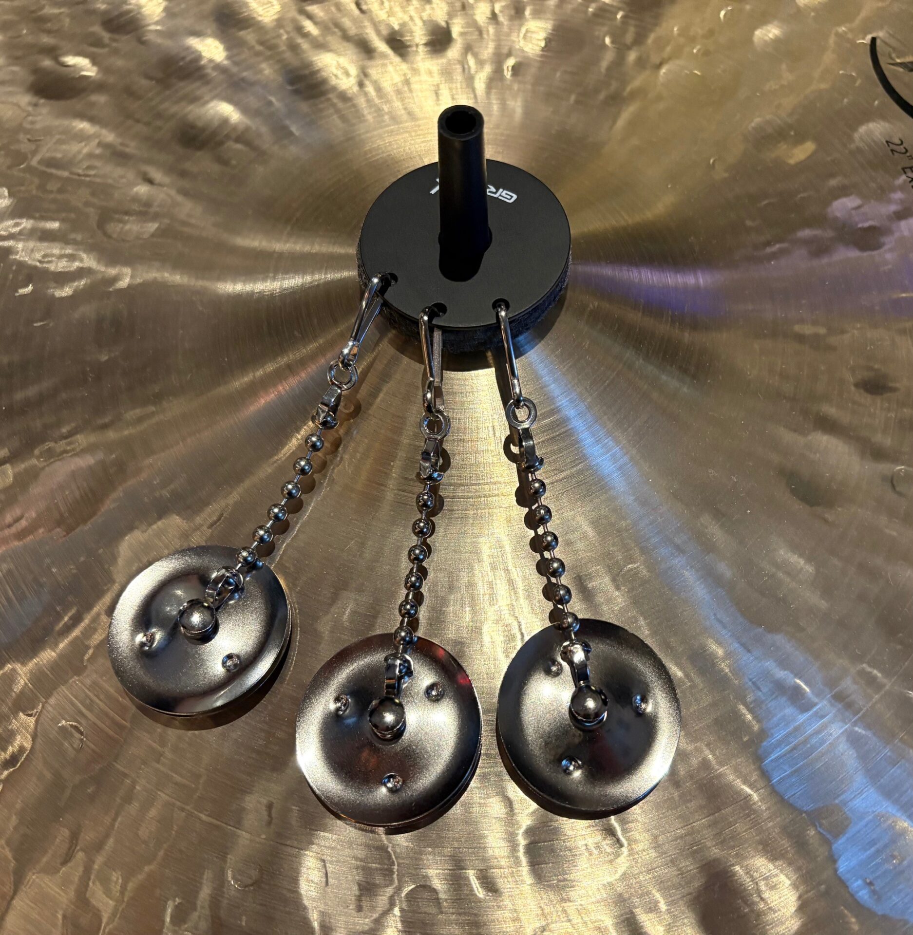 Gruv-X Percussion Cymbal-FX Sizzle Magnetic Customizable Rattler - Image 2