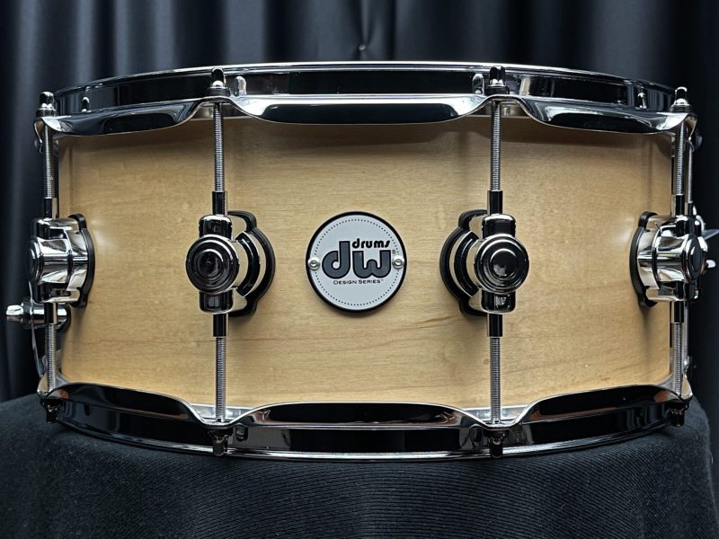 Drum Workshop DW Design Series 6x14 Maple Snare Drum Natural Satin