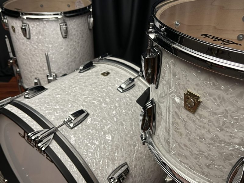 Ludwig Drums Sets USA Classic Maple White Marine Pearl Fab 13, 16, 22 Kit