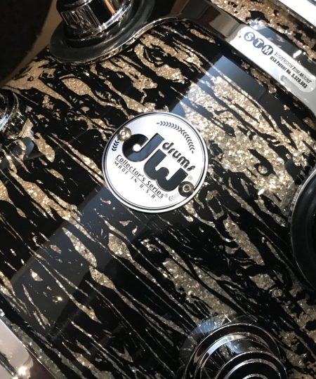 DW Collector's Series Drum Workshop Pure Maple 333 Black Oyster Glass 3pc kit DWCFP333BOG3P