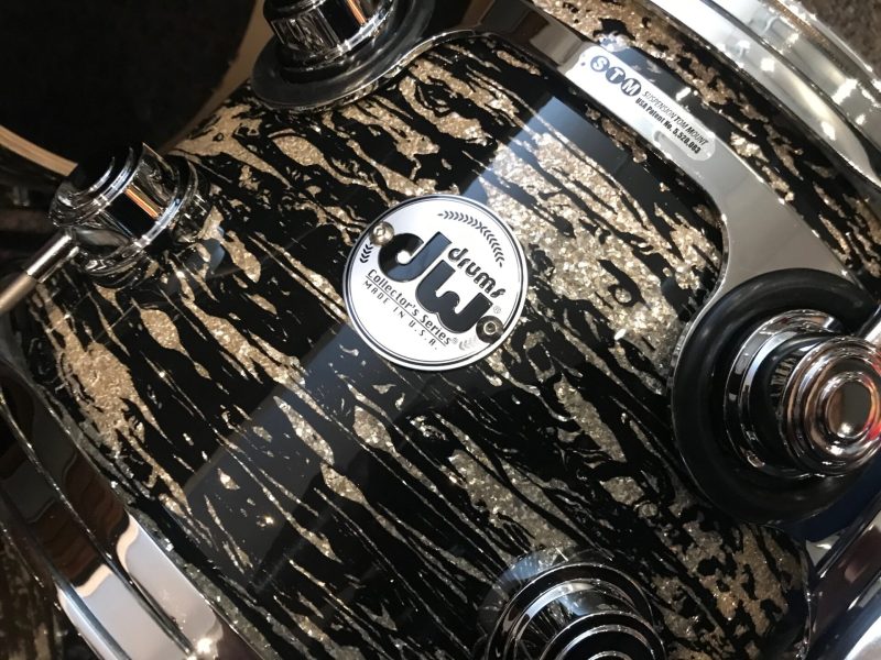 DW Collector's Series Drum Workshop Pure Maple 333 Black Oyster Glass 3pc kit DWCFP333BOG3P