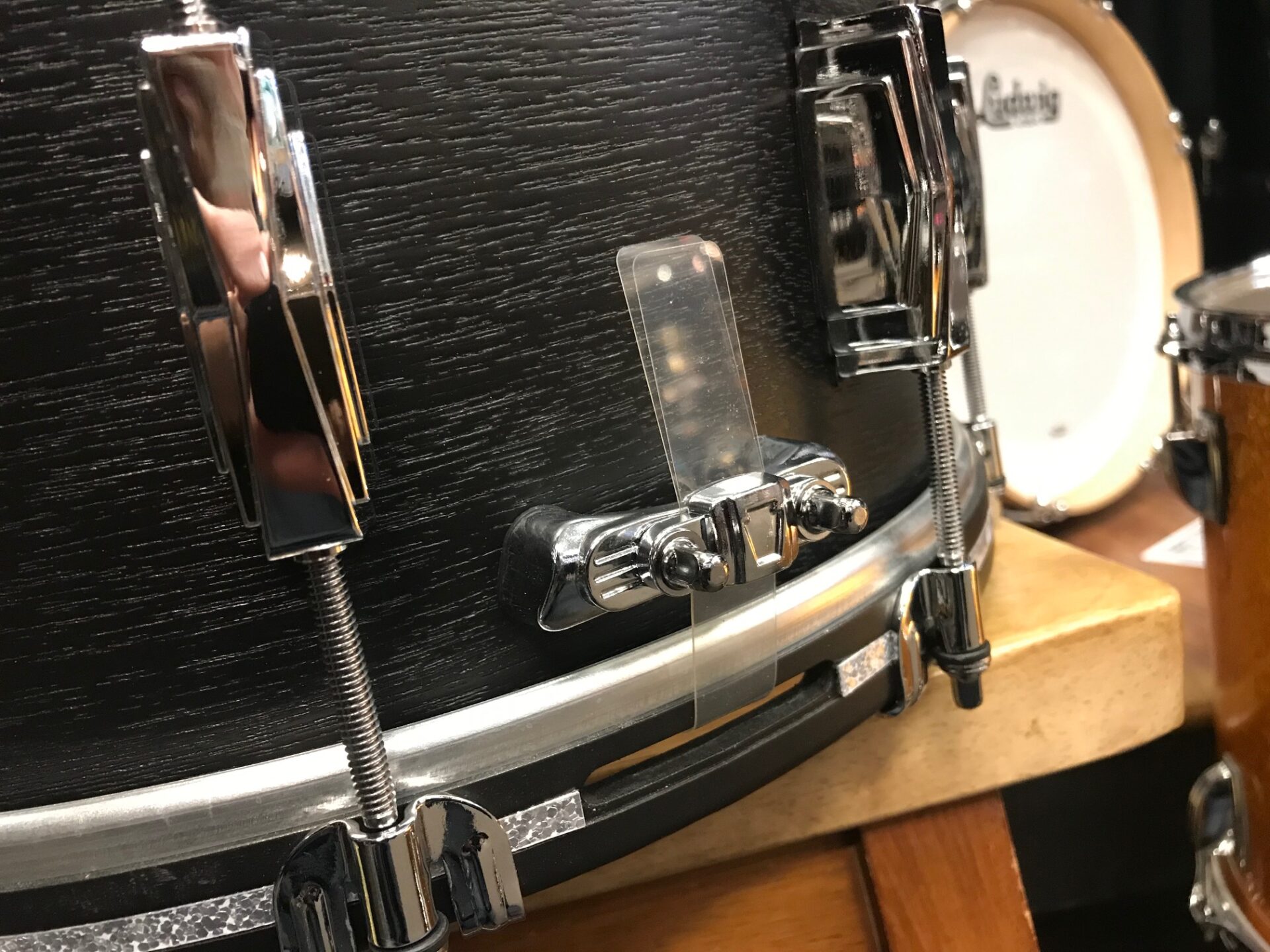 Ludwig Drums Black Cat Ltd. 6.5x14 Legacy Mahogany Wood Hoop Snare Drum - Image 4