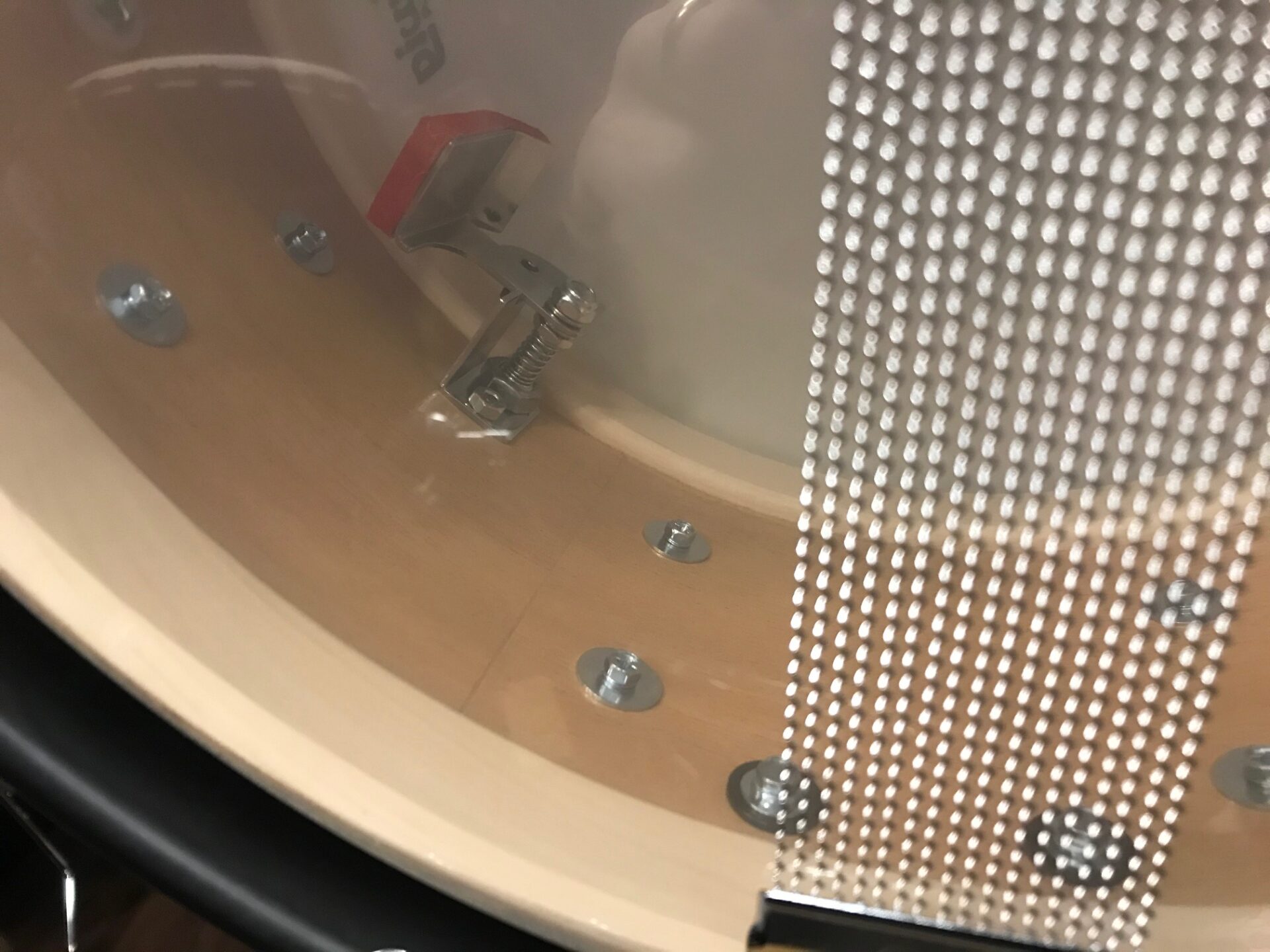 Ludwig Drums Black Cat Ltd. 6.5x14 Legacy Mahogany Wood Hoop Snare Drum - Image 6