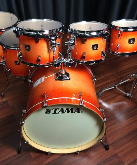 TAMA Superstar Classic Maple Tangerine Lacquer Burst Lacquer 7pc Kit CL72S TLB