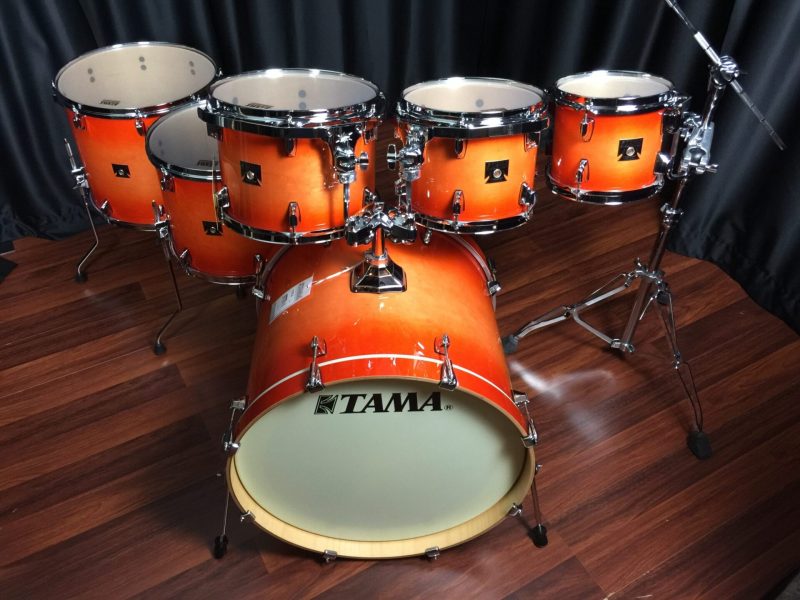 TAMA Superstar Classic Maple Tangerine Lacquer Burst Lacquer 7pc Kit CL72S TLB