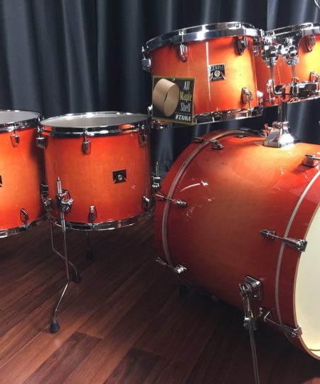 Alternative view of TAMA Superstar Classic Maple Tangerine Lacquer Burst Lacquer 7pc Kit CL72S TLB