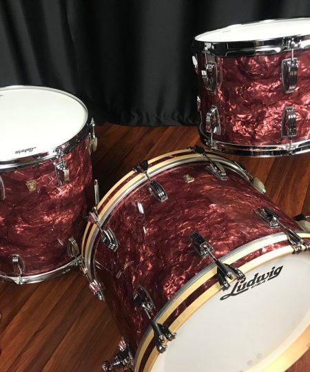 Ludwig drums sets Classic Maple Ltd. Burgundy Pearl Fab 13, 16, 22 kit LUDCMFABBGNDY