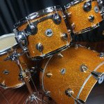 DW drums Collector's Pure Maple 333 Burnt Orange Glass 4pc kit