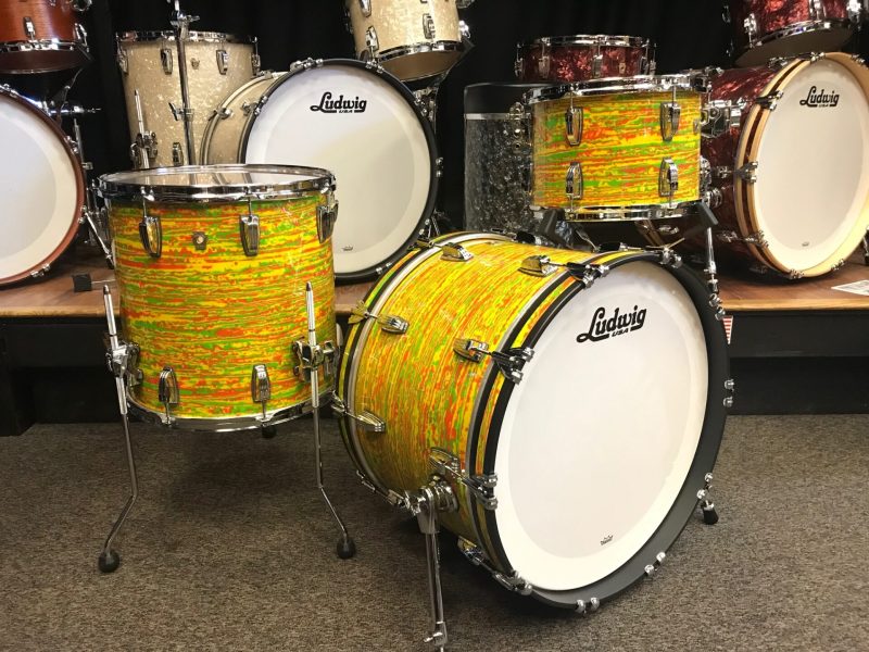 Ludwig Drums Sets Classic Maple Ltd. Citrus Mod Fab 13, 16, 22 Kit LUDCMFABCMOD