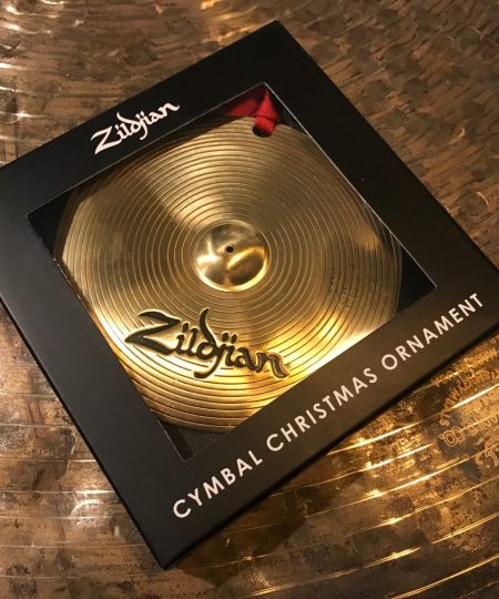 Alternative view of Zildjian Metal Cymbal Ornament w/ Stamp and Hanger Great Drummer Gift