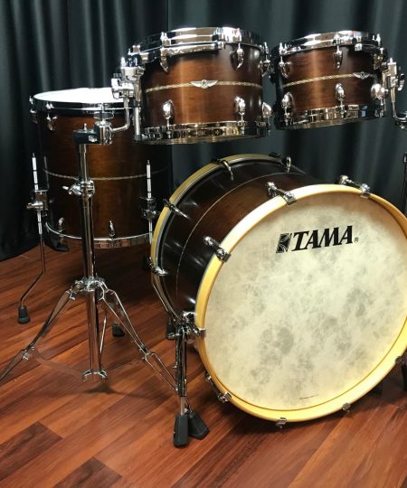 Tama Drums Star Maple Satin Dark Mocha w/ Dual Inlays 10, 12, 16, 22 Kit