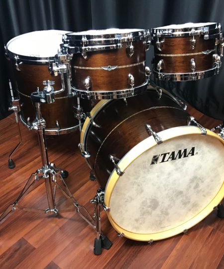 Alternative view of Tama Drums Star Maple Satin Dark Mocha w/ Dual Inlays 10, 12, 16, 22 Kit