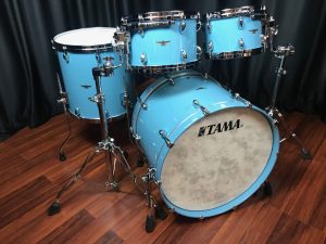 TAMA Drums Star Walnut Vintage Sea Blue 4pc Drum Set TW42RZSVSB