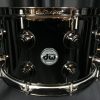 DW Drums Collector's Series 8×14 Black Nickel Over Brass Snare Drum with Black Nickel Hardware