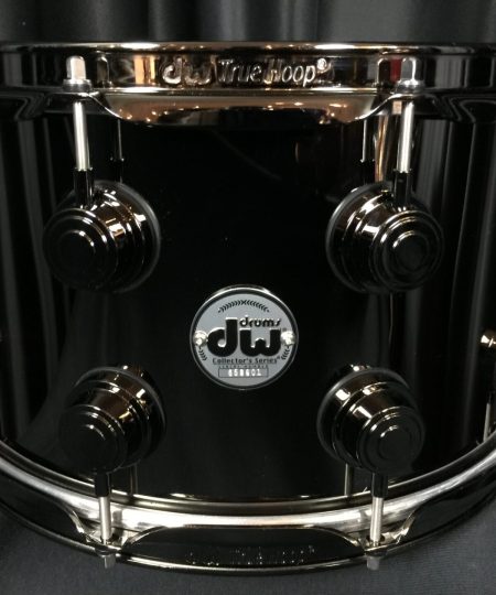 DW Drums Collector's Series 8×14 Black Nickel Over Brass Snare Drum with Black Nickel Hardware