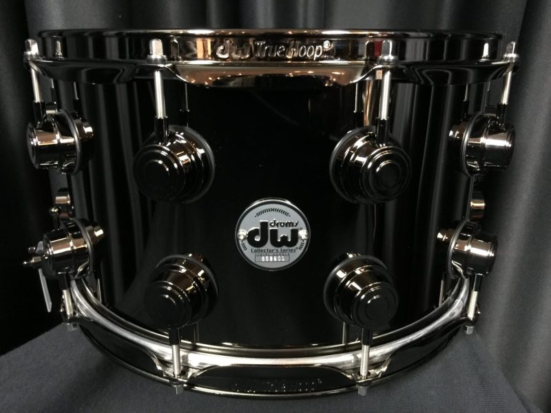 DW Drums Collector's Series 8×14 Black Nickel Over Brass Snare Drum with Black Nickel Hardware