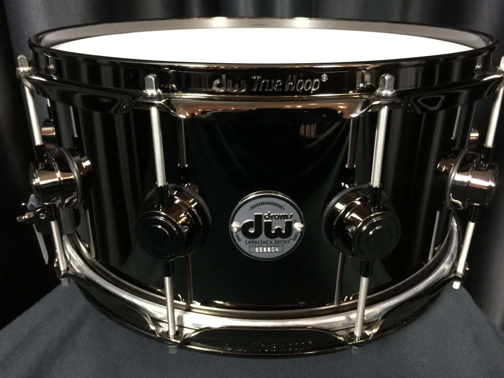 DW Collector's 6.5×14 Black Nickel Brass Snare with Black Nickel Hardware