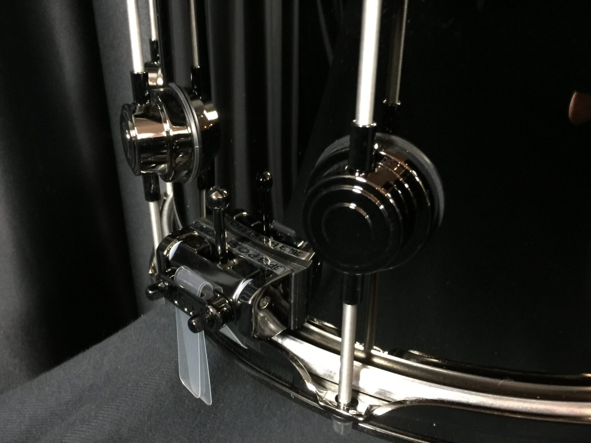 DW Collector's 6.5×14 Black Nickel Brass Snare with Black Nickel Hardware - Image 2