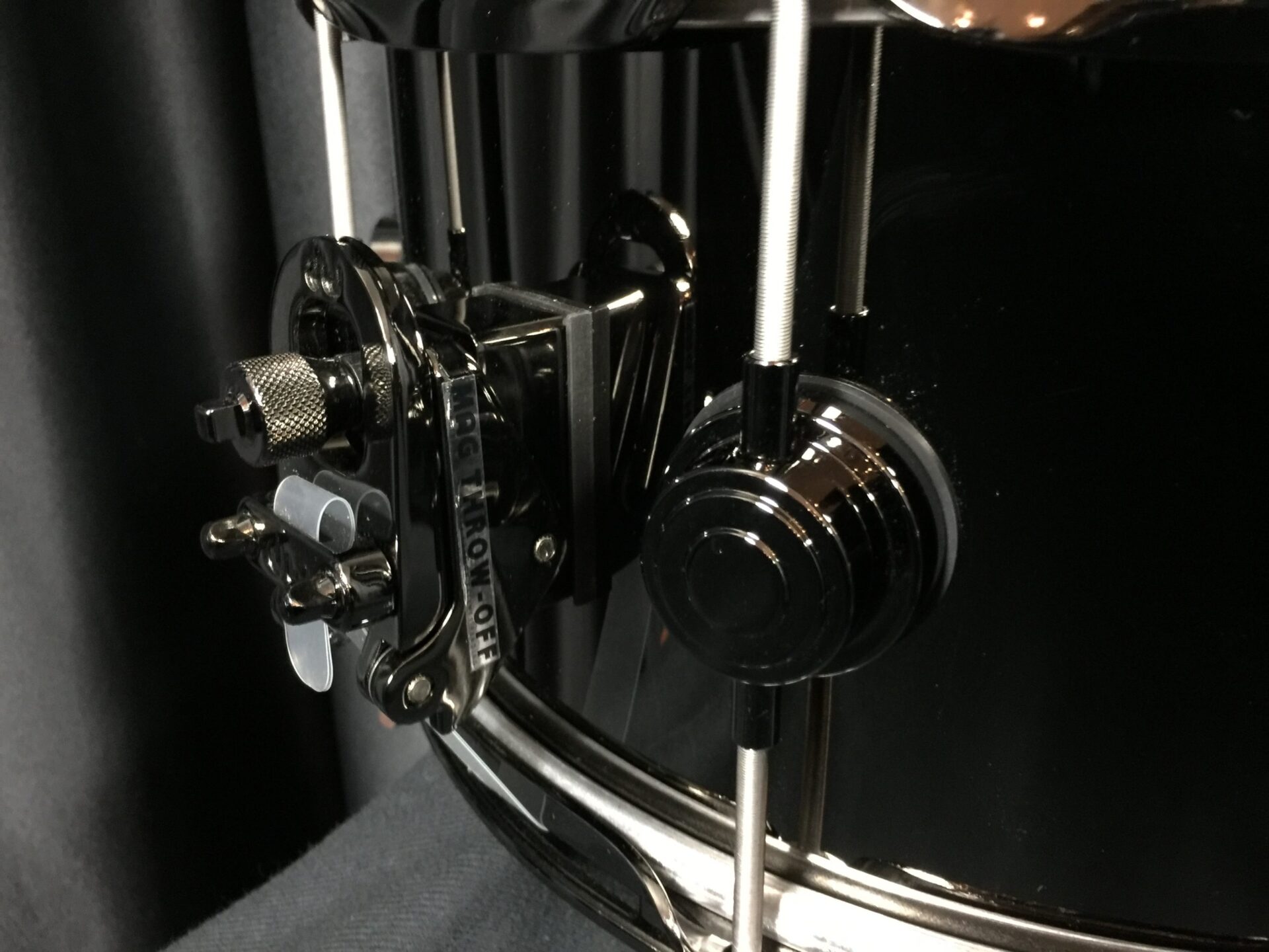 DW Collector's 6.5×14 Black Nickel Brass Snare with Black Nickel Hardware - Image 3