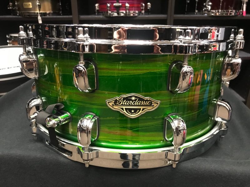 Tama Starclassic Walnut / Birch 6.5×14 Snare Drum Lacquer Shamrock Oyster WBSS65 LSO