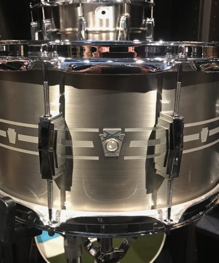 Ludwig Drums USA Heirloom Stainless Steel Laser Etched 7x14 Snare Drum LSTLS0714