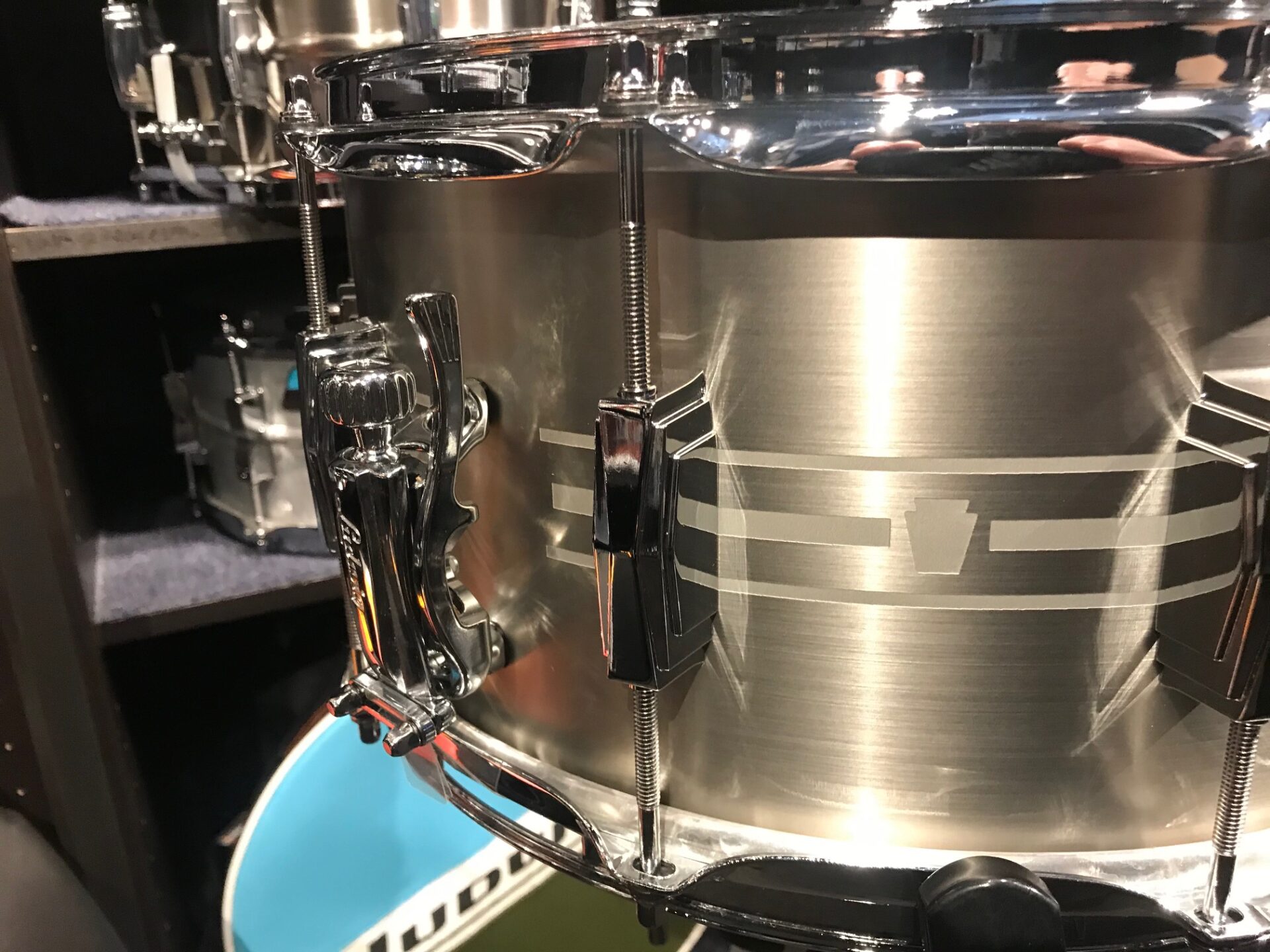 Ludwig Drums USA Heirloom Stainless Steel Laser Etched 7x14 Snare Drum LSTLS0714 - Image 2